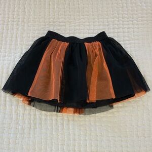 Cat & Jack Black and Orange Tulle Skirt
